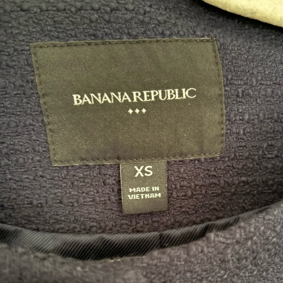 NWOT Banana Republic Navy Blue Cropped Blazer - Picture 5 of 7